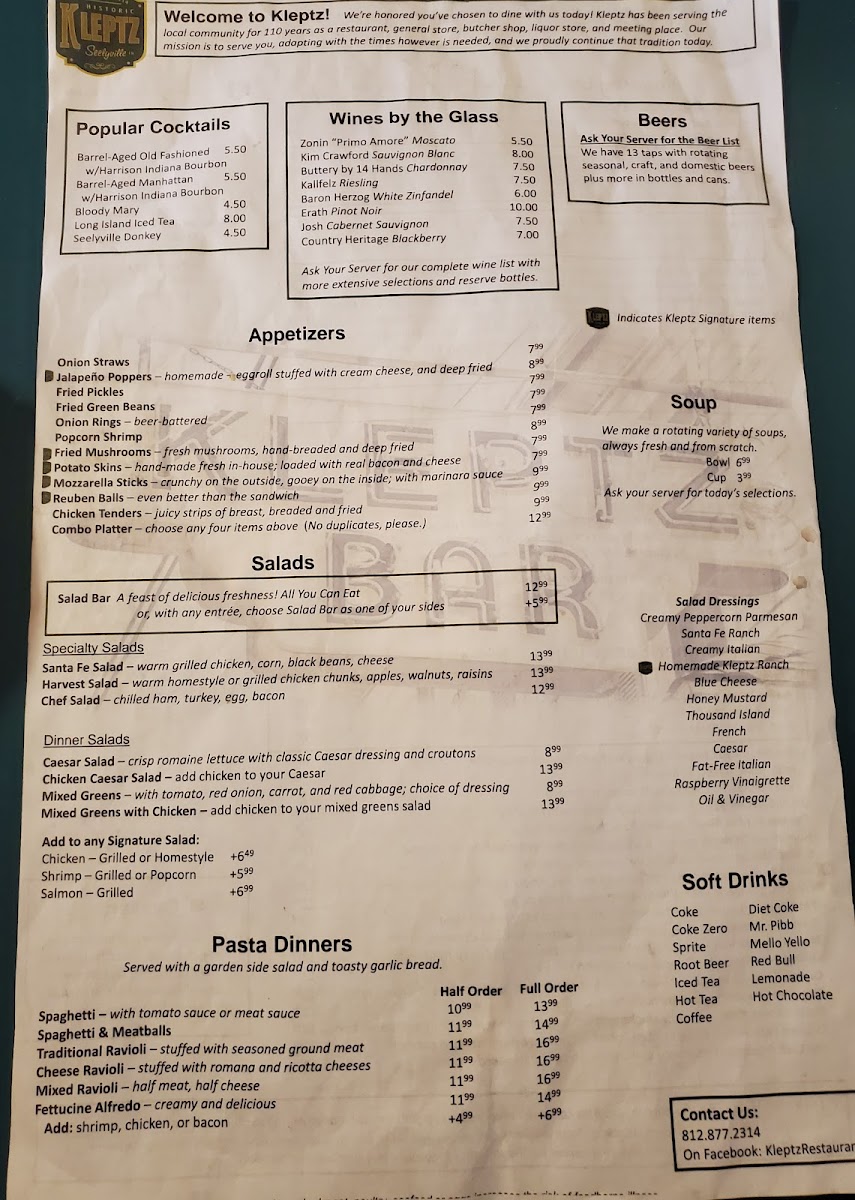 Menu Kleptz Restaurant-1