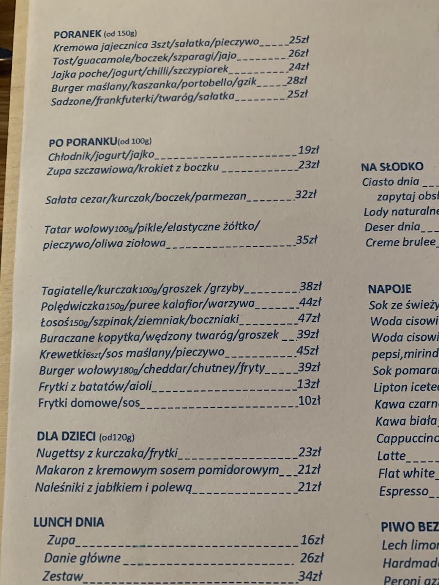 Menu Klimat Restauracja Wojciech Klimas-4