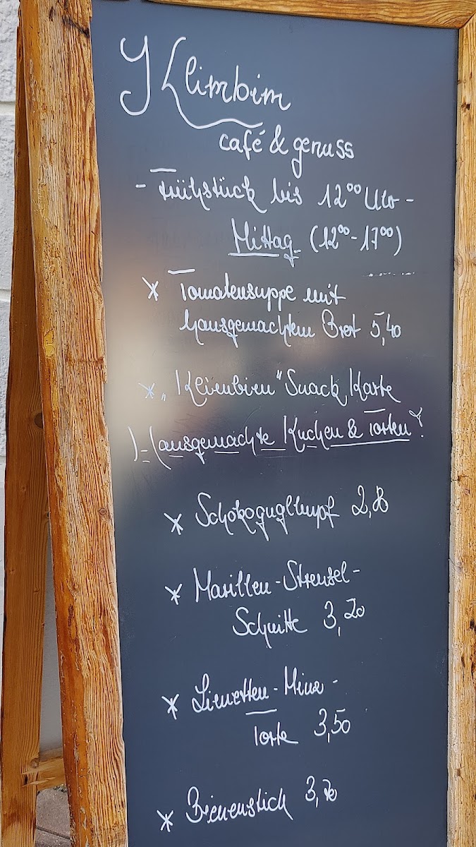 Menu Klimbim - Café & Genuss-1