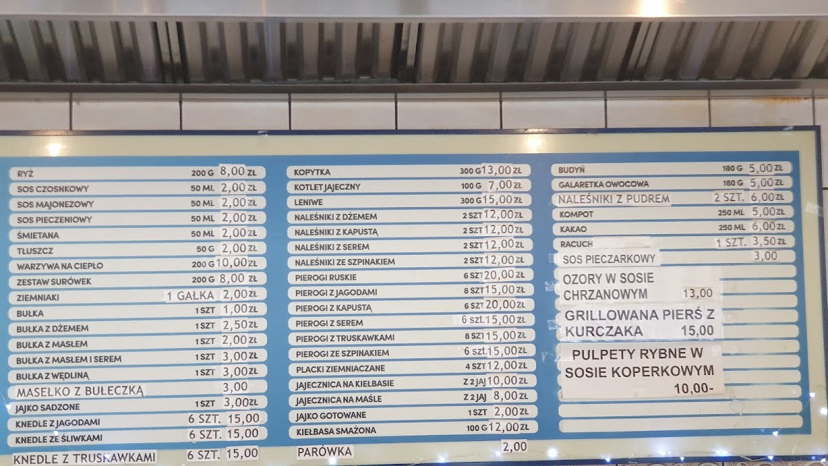 Menu Kmar Bar Mleczny-1
