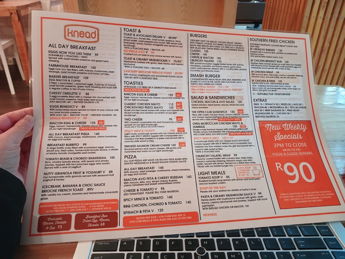 Menu Knead Bakery - Dean Str Newlands-2