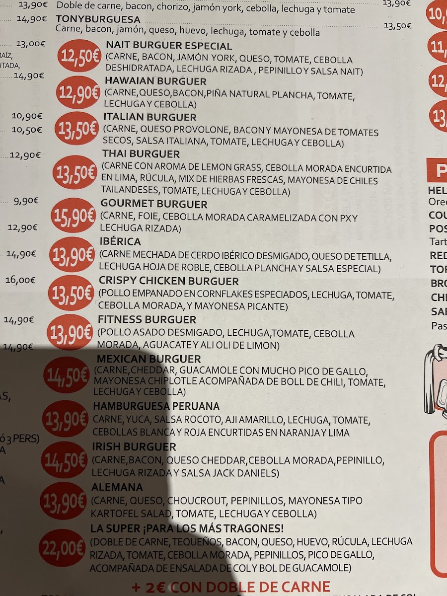 Menu Knight 'n' Squire-3
