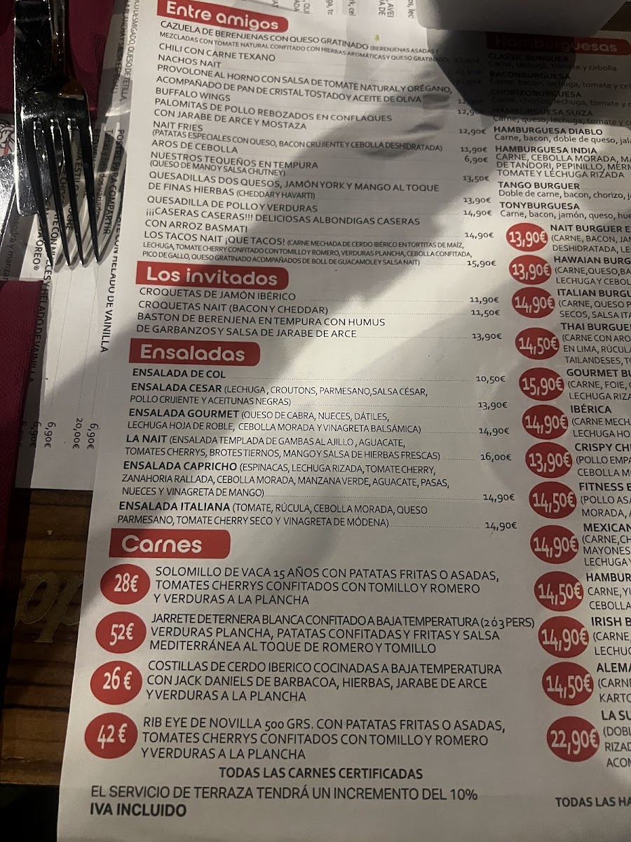 Menu Knight 'n' Squire-4