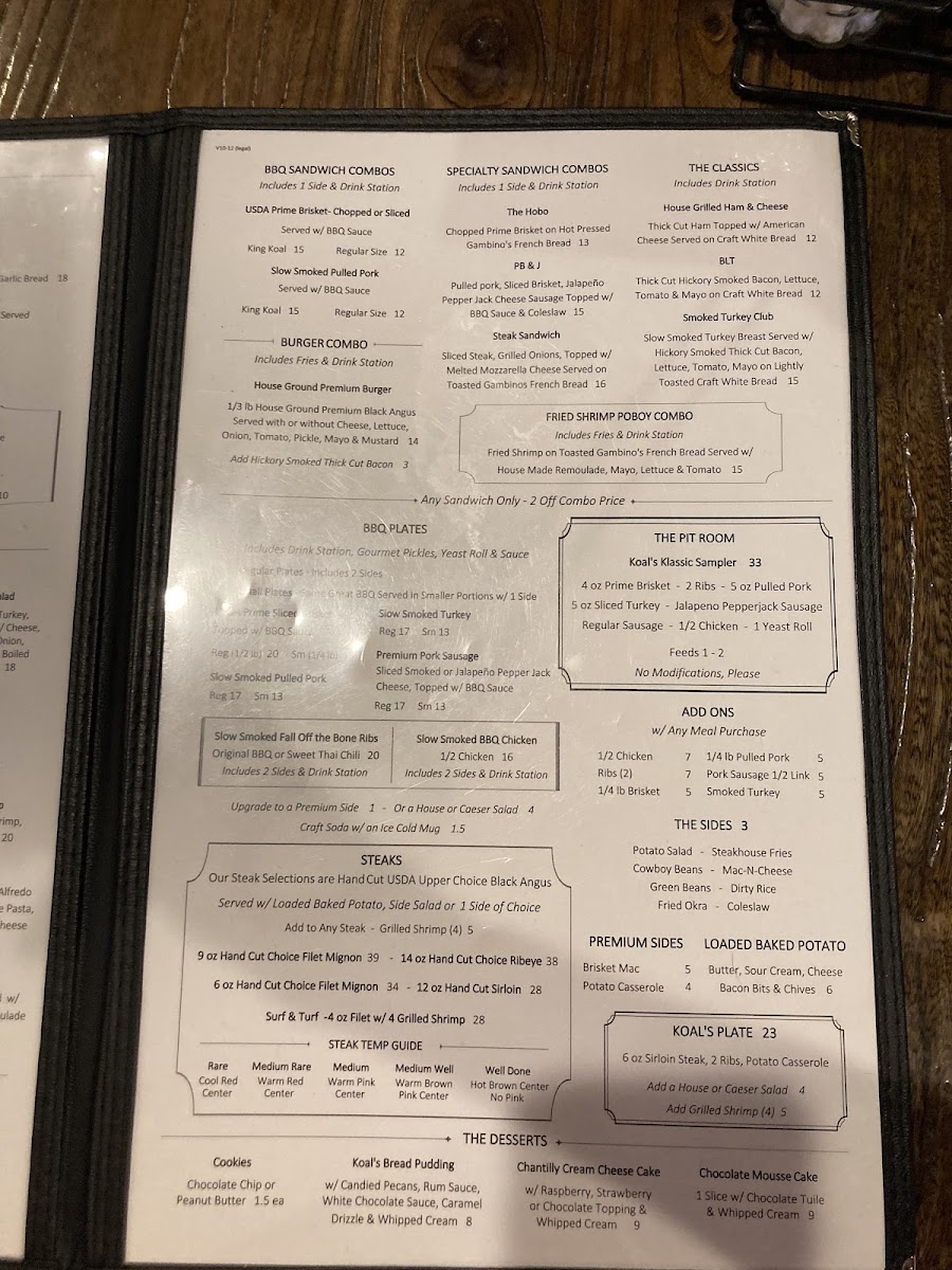 Menu Koal’S Bbq Of Alexandria-6