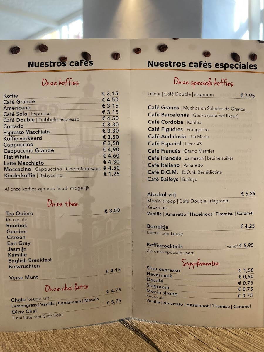 Menu Koffiebar Granos-1