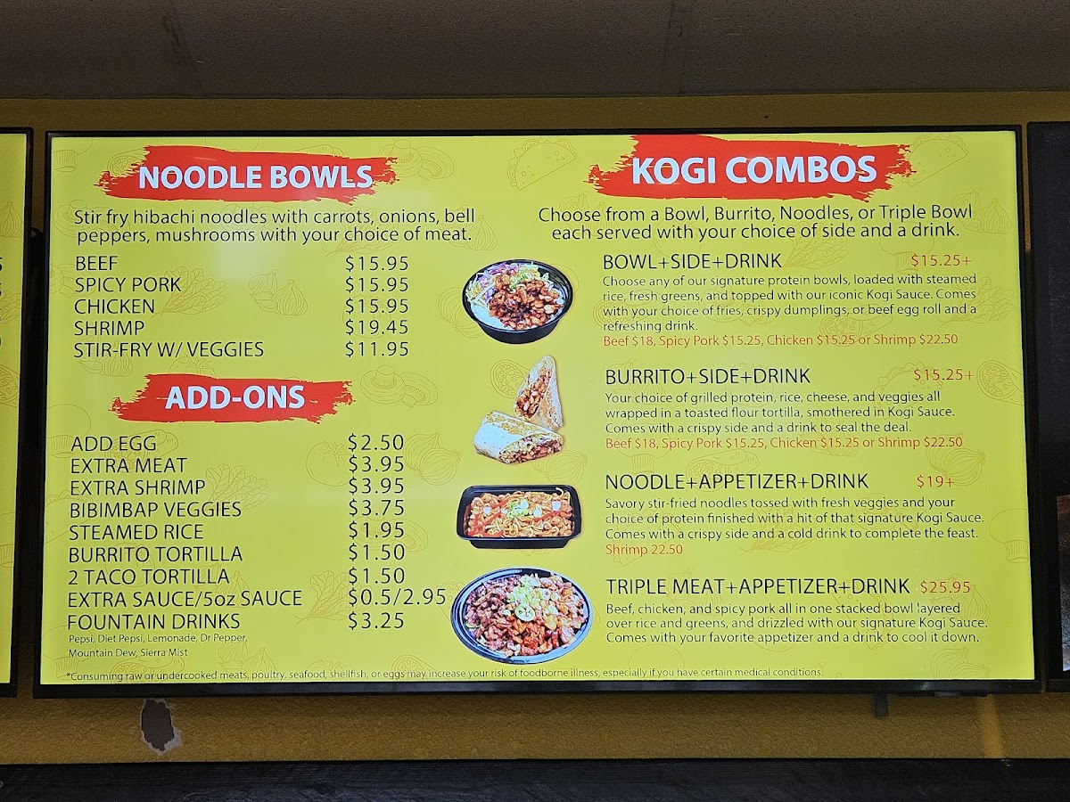 Menu Kogi Grill (Pinellas Park)-1