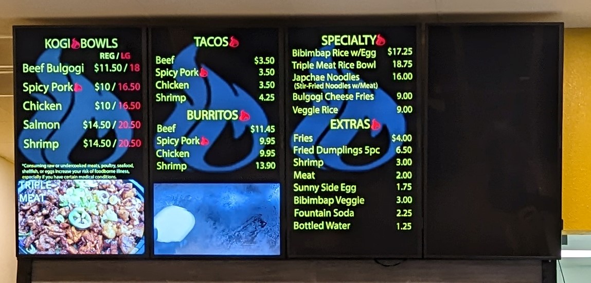 Menu Kogi Grill (Pinellas Park)-8