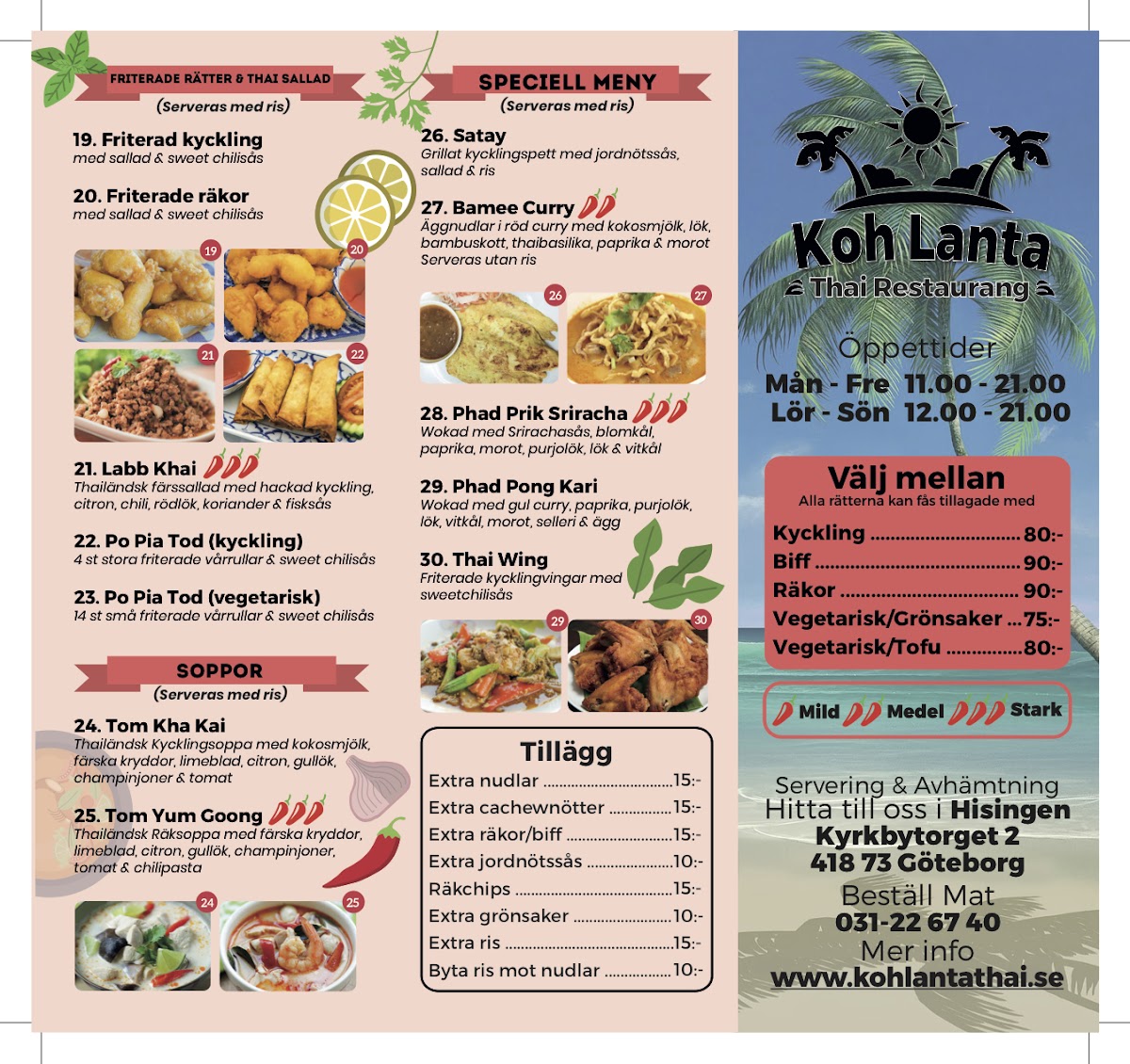 Menu Koh Lanta Thai Restaurang-1