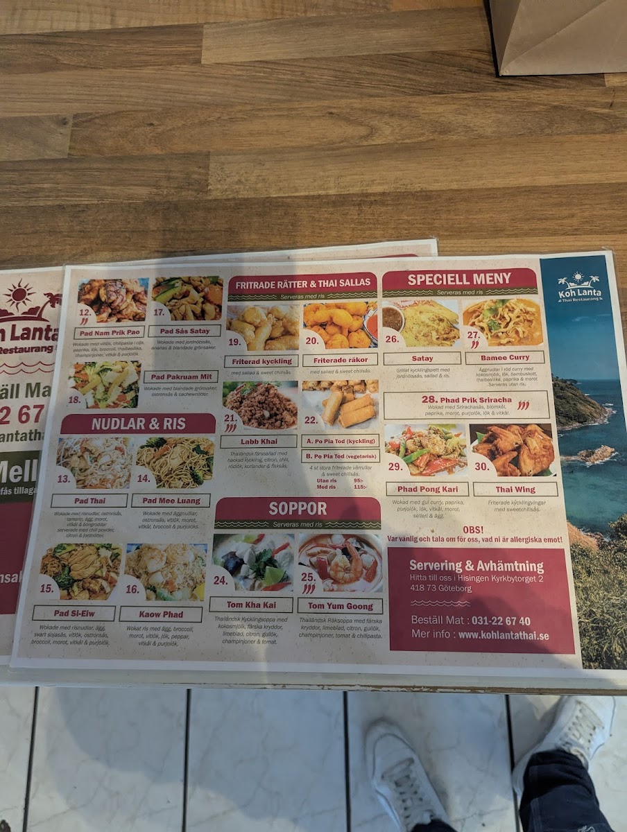 Menu Koh Lanta Thai Restaurang-2