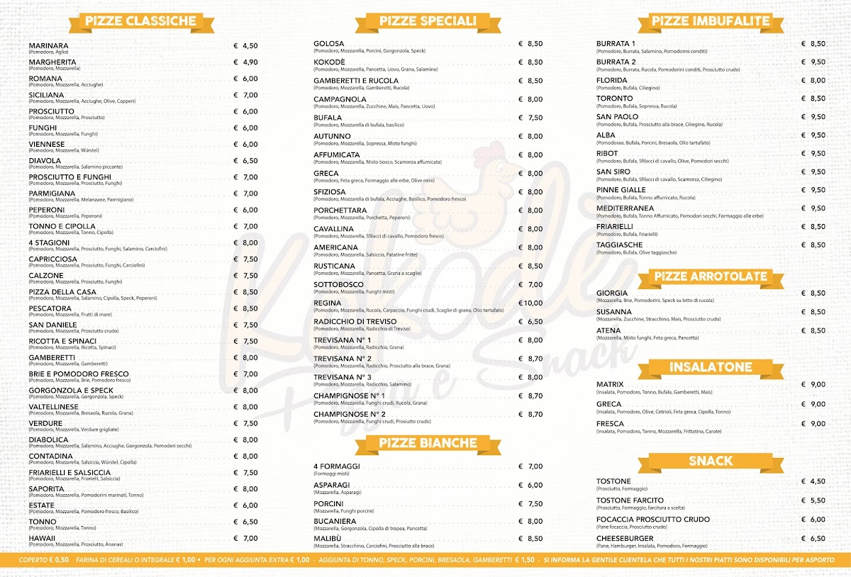Menu Kokodè Pizza & Snack-1