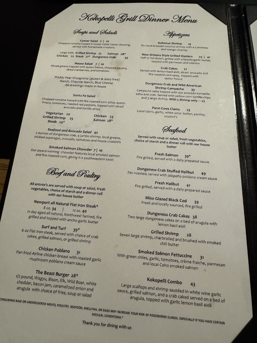 Menu Kokopelli Grill-7