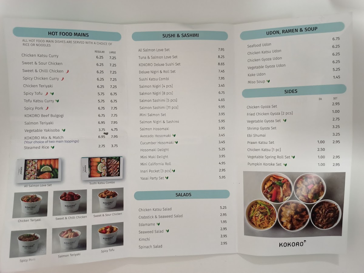 Menu Kokoro Chichester-1