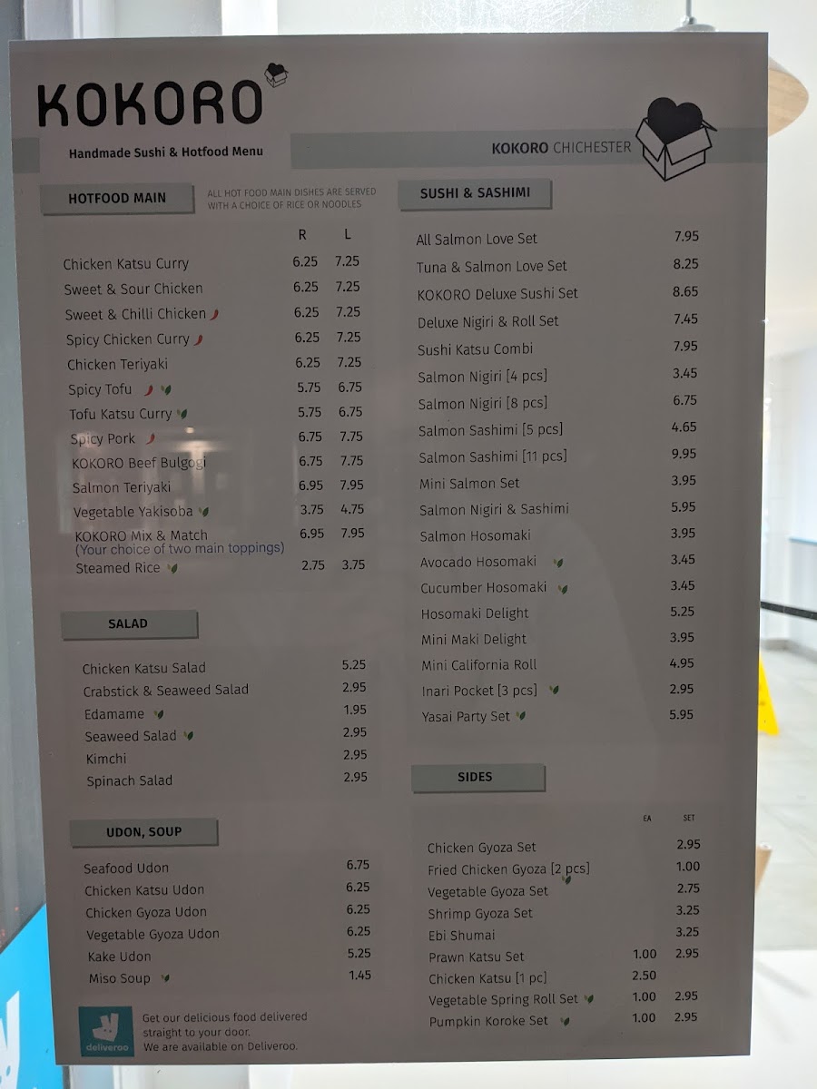 Menu Kokoro Chichester-3