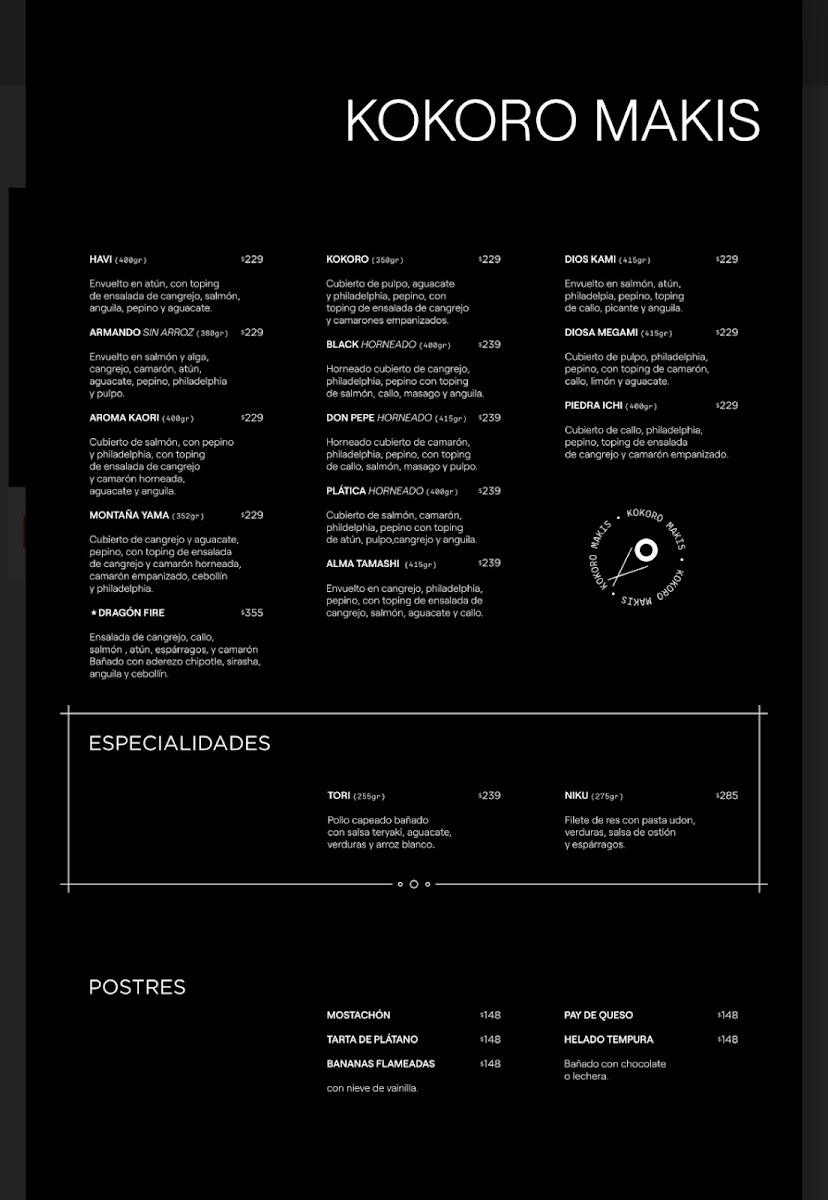Menu Kokoro Kit-Zen-1