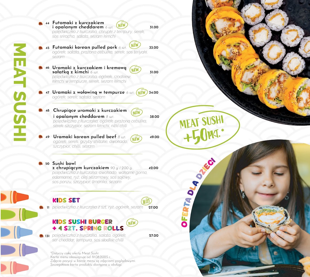 Menu Koku Sushi Białystok - Restauracja Koku Sushi Ul. Kilińskiego 7/1-1