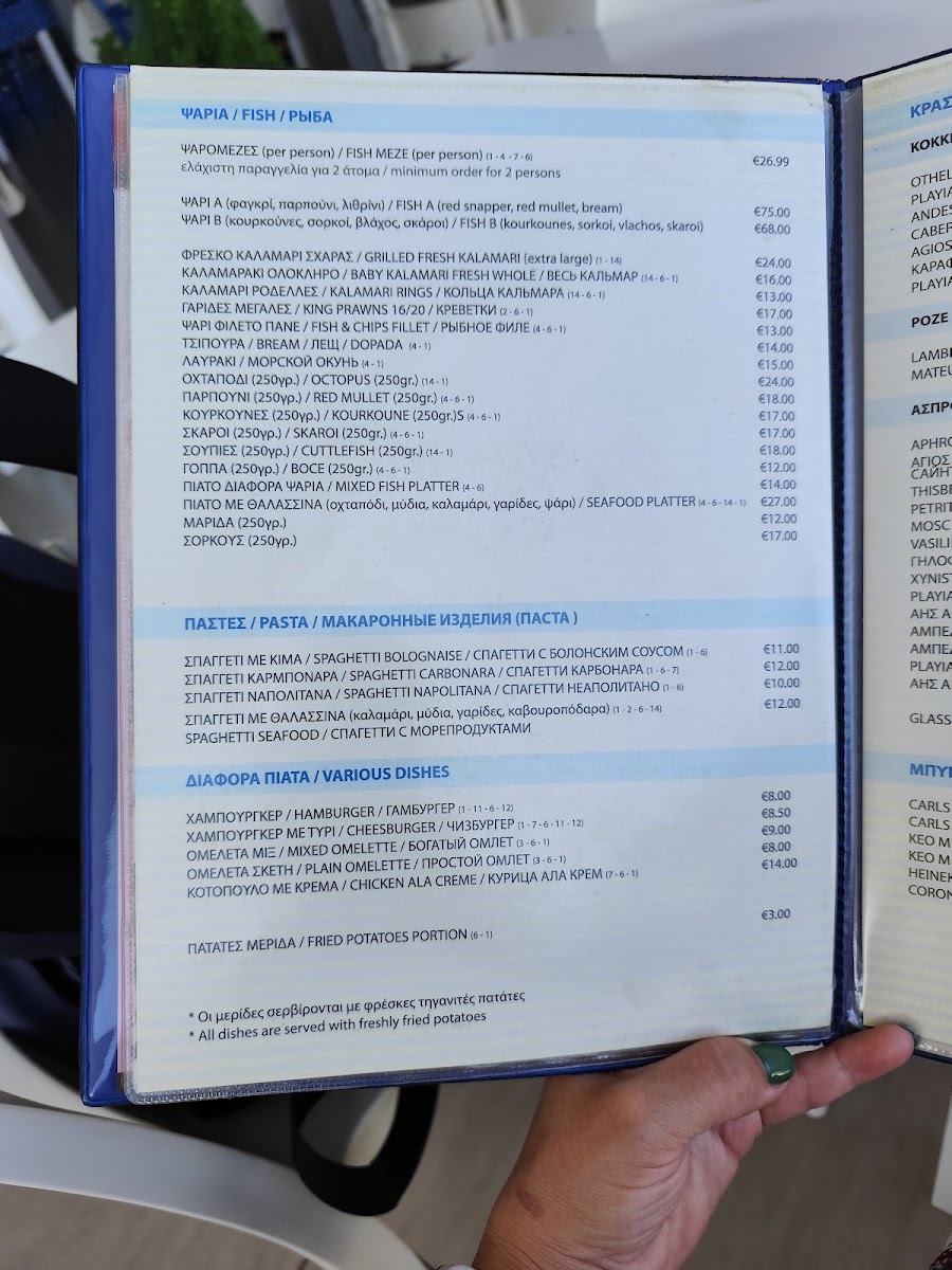 Menu Koma Tou Yialou-2