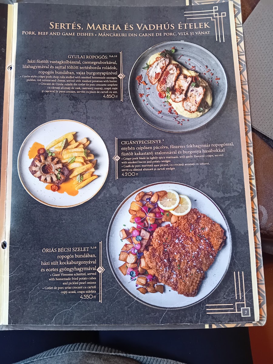 Menu Komló Étterem - Gyula-1