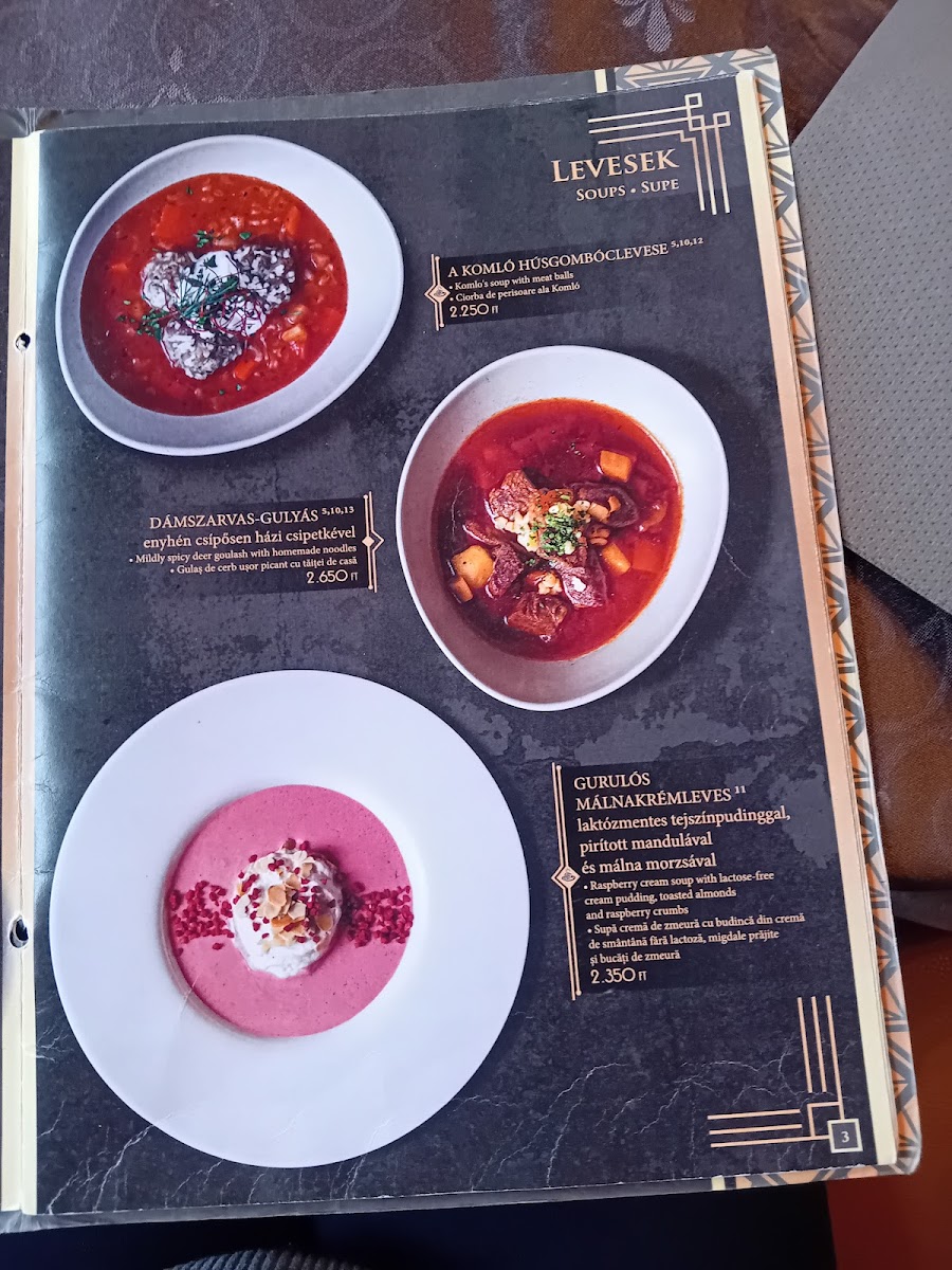 Menu Komló Étterem - Gyula-3