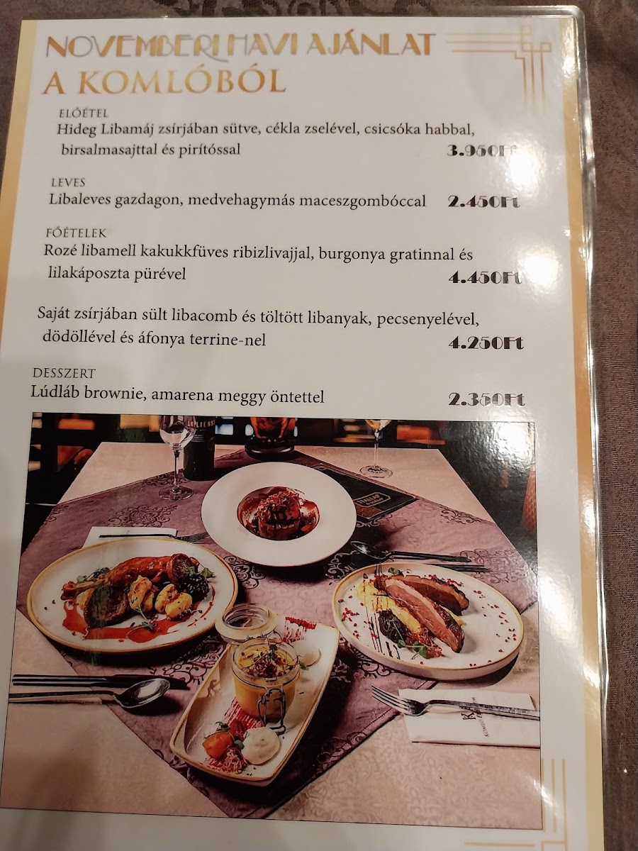 Menu Komló Étterem - Gyula-6