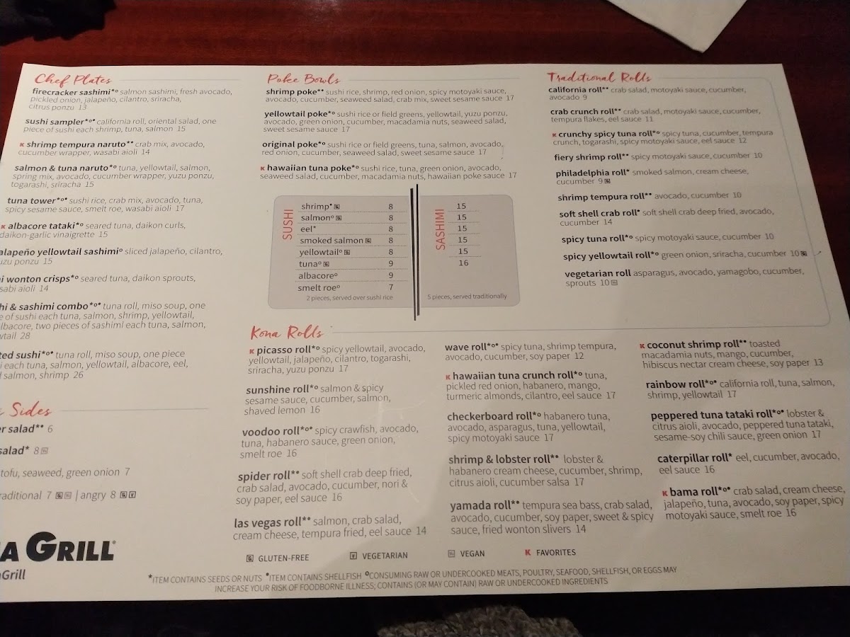 Menu Kona Grill - Eden Prairie-7