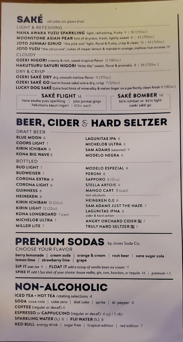 Menu Kona Grill - Tampa-1