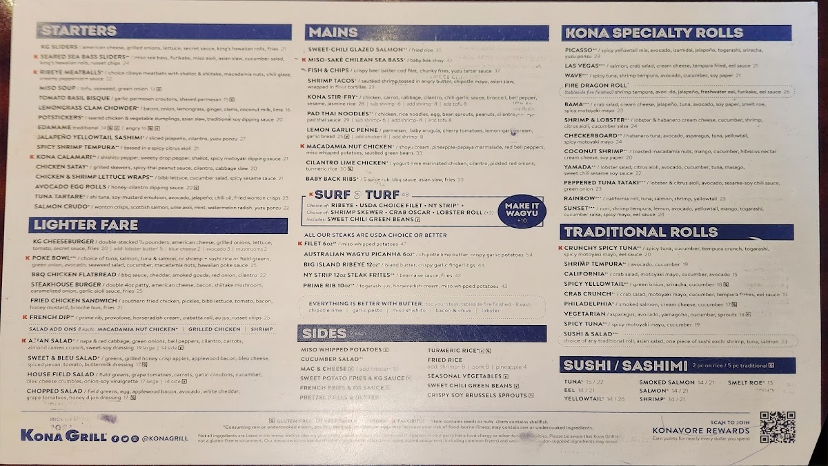 Menu Kona Grill - Tampa-2