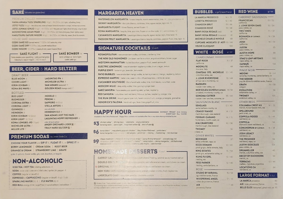 Menu Kona Grill - Tampa-3
