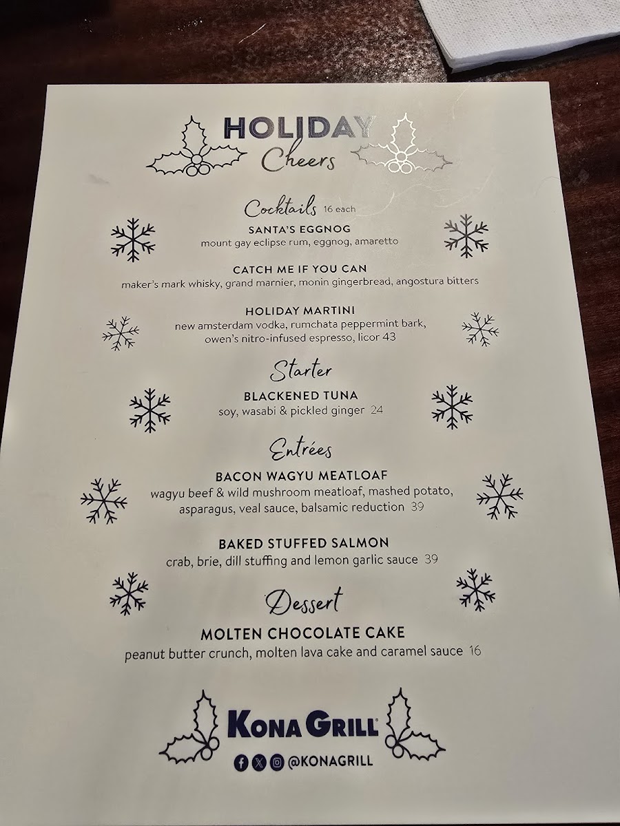 Menu Kona Grill - Tampa-4