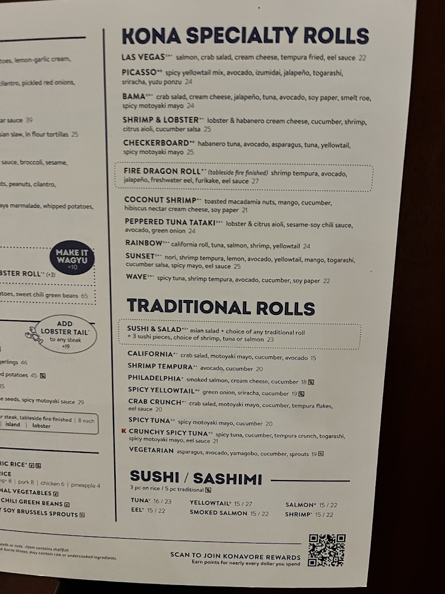 Menu Kona Grill - Tampa-8
