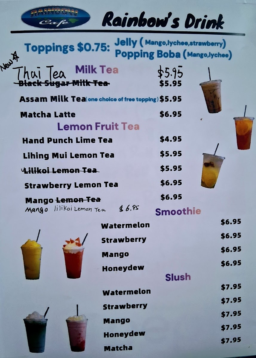 Menu Kona Rainbow Cafe-5