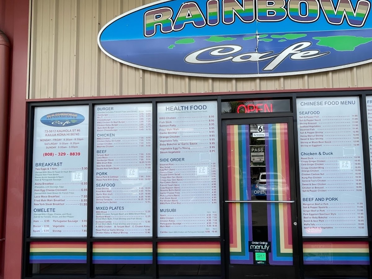 Menu Kona Rainbow Cafe-6