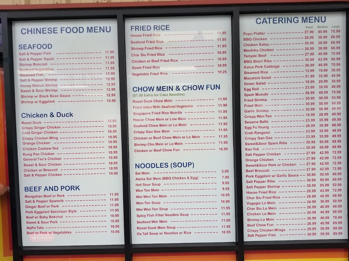 Menu Kona Rainbow Cafe-7