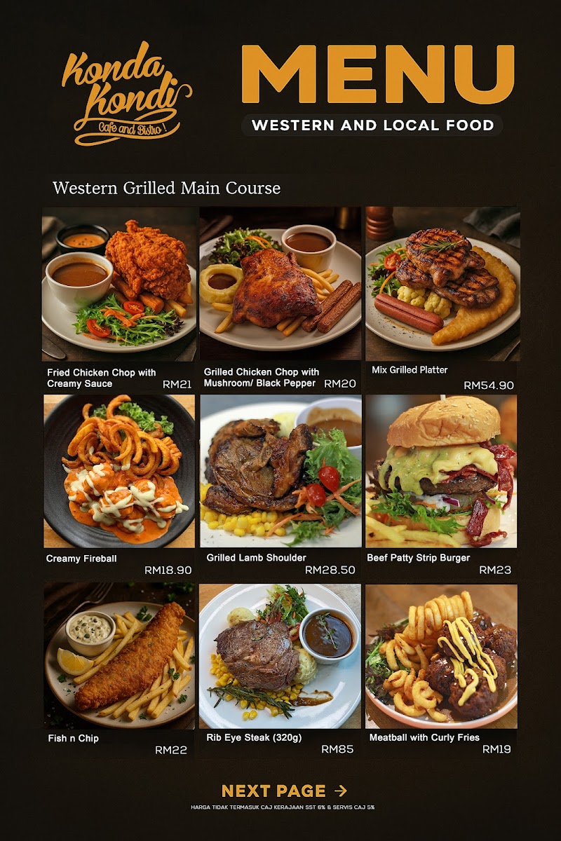 Menu Konda Kondi Cafe & Restaurant-2