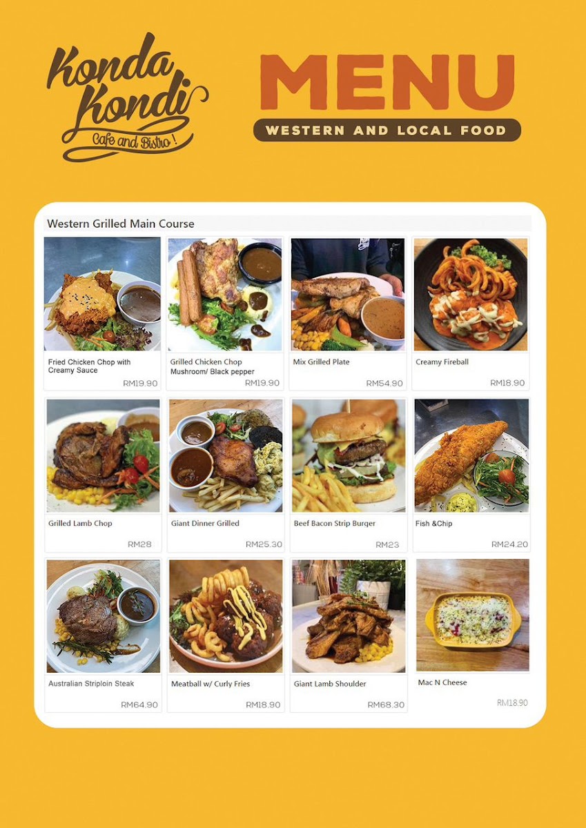 Menu Konda Kondi Cafe & Restaurant-8