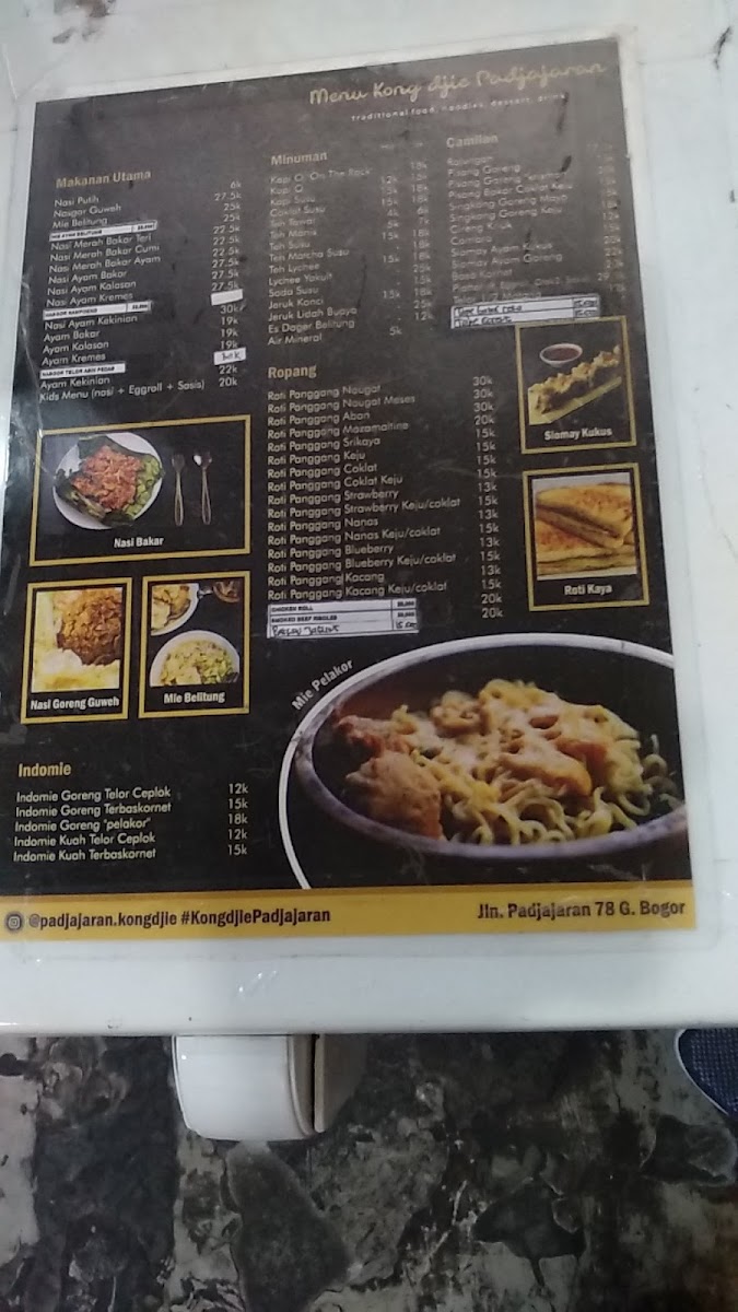 Menu Kong Djie Coffee Padjajaran-10
