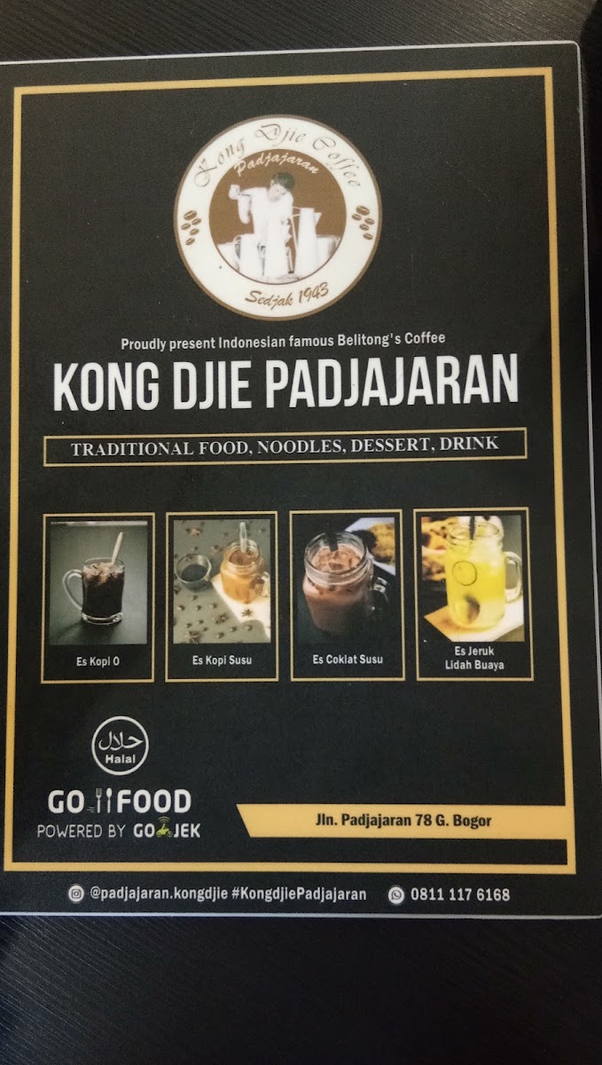 Menu Kong Djie Coffee Padjajaran-7