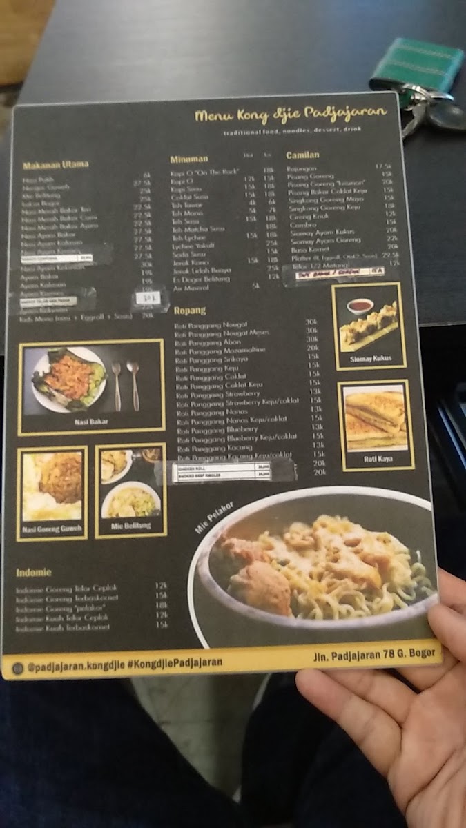 Menu Kong Djie Coffee Padjajaran-9