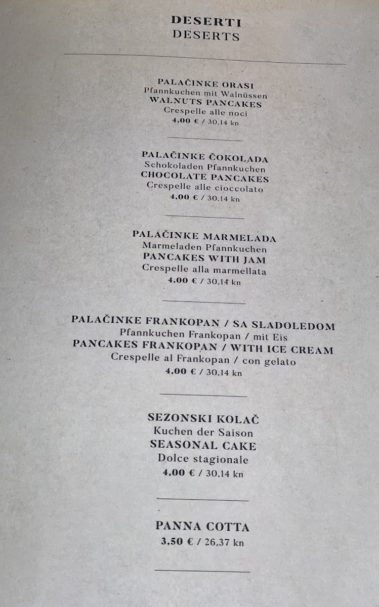 Menu Konoba Fran Krsto Frankopan-7
