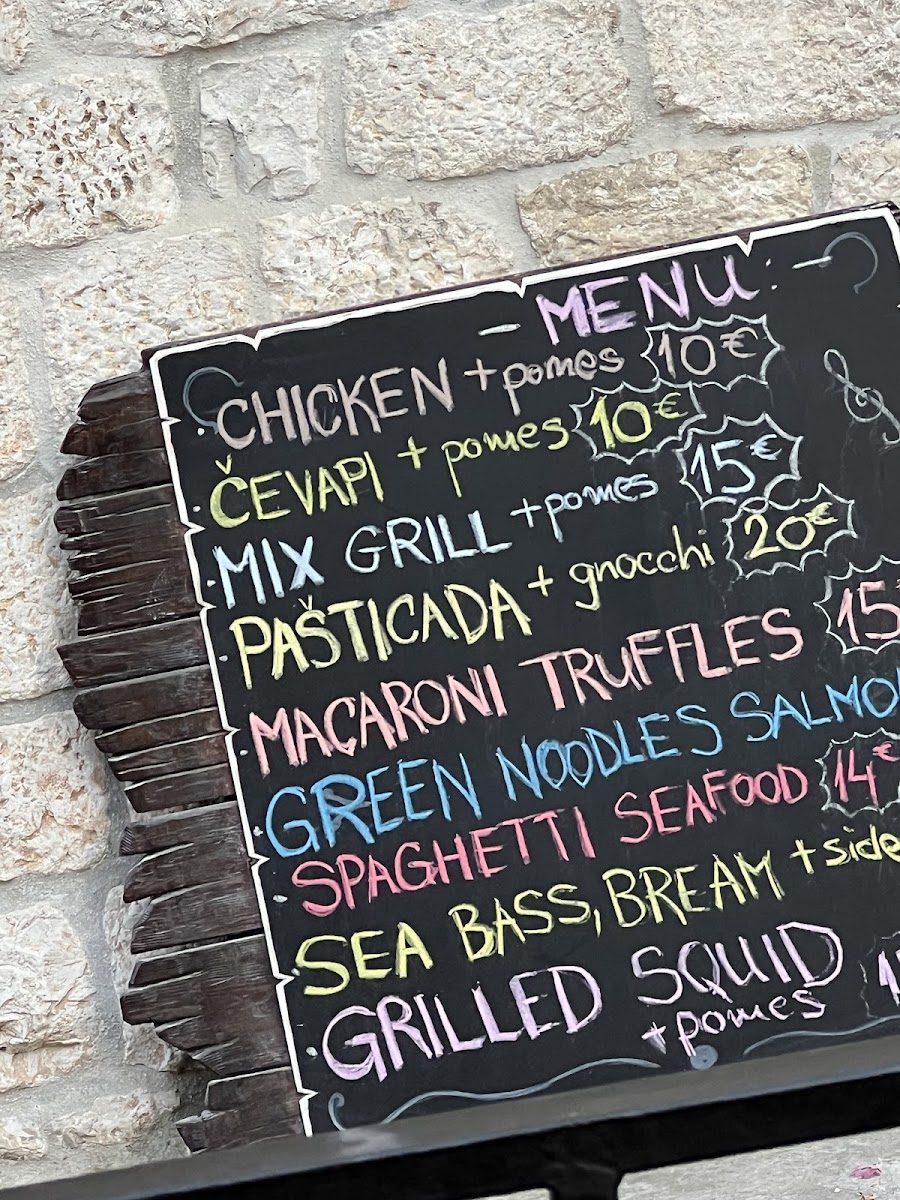 Menu Konoba La Nota-1