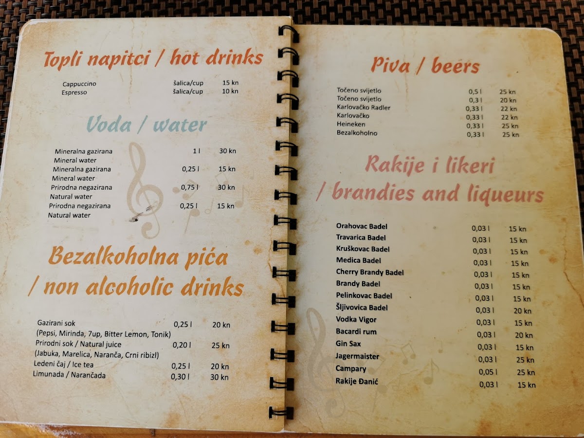 Menu Konoba La Nota-2