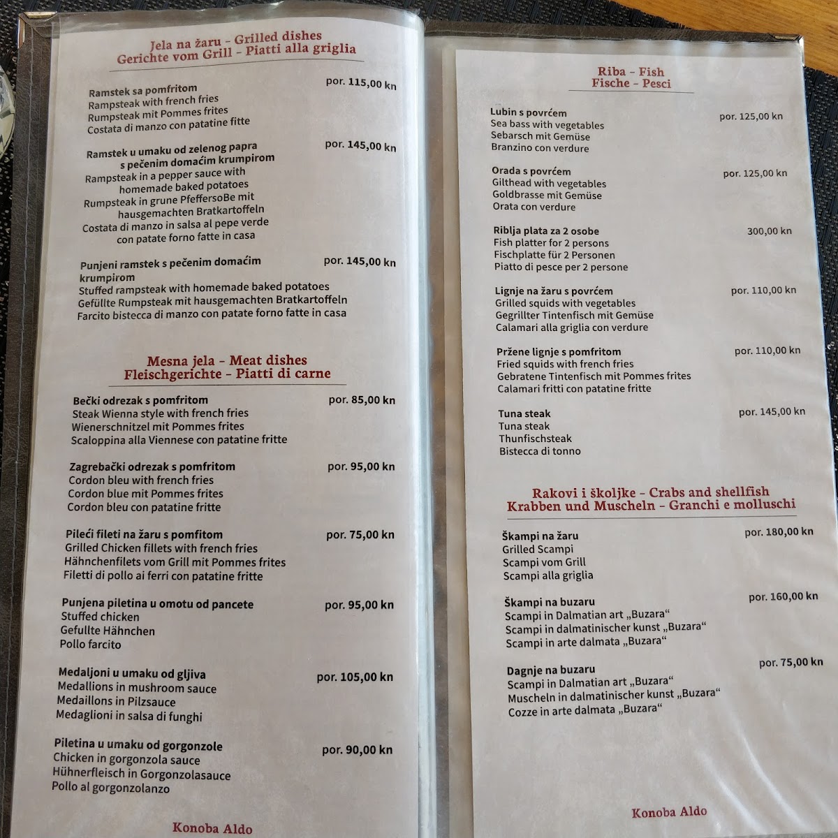 Menu Konoba Pizzeria Aldo-4