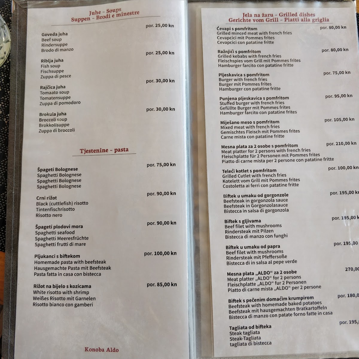Menu Konoba Pizzeria Aldo-7