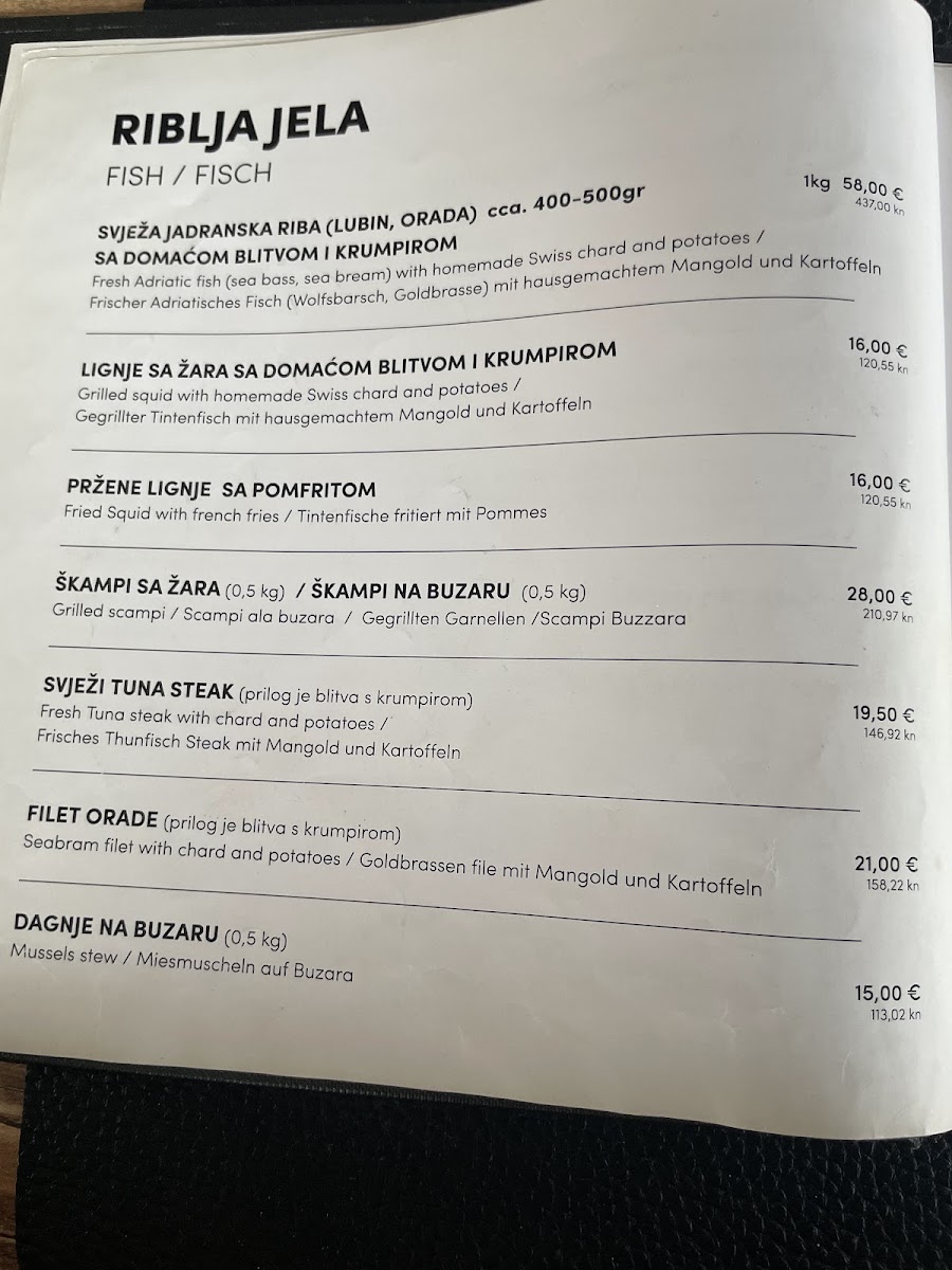 Menu Konoba Pizzeria Mirkec-2