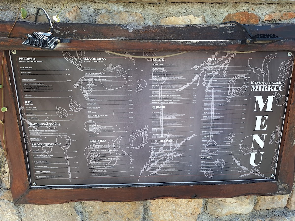 Menu Konoba Pizzeria Mirkec-7