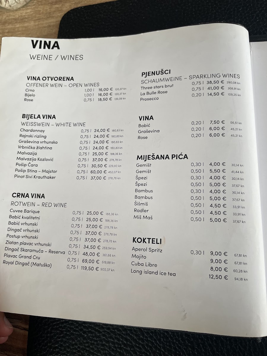 Menu Konoba Pizzeria Mirkec-8