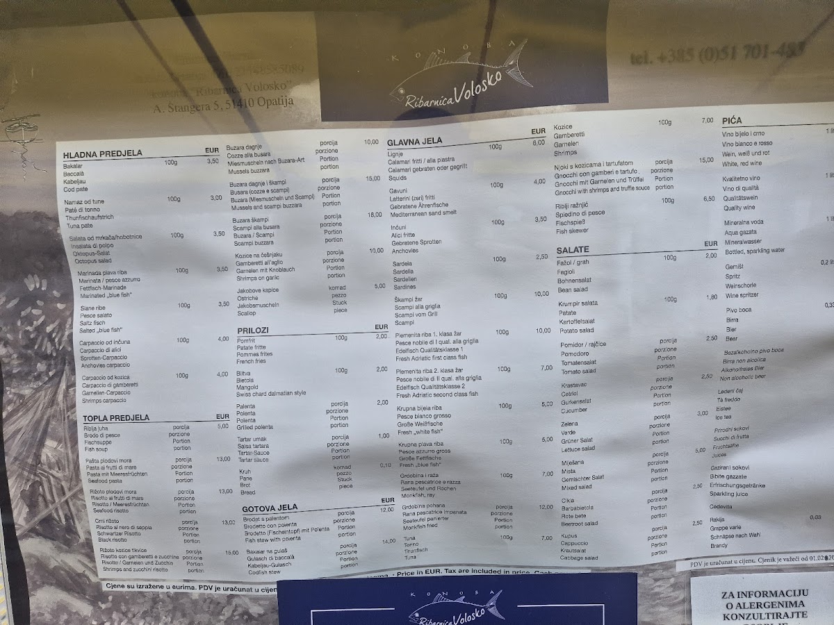 Menu Konoba 'ribarnica' Volosko-3