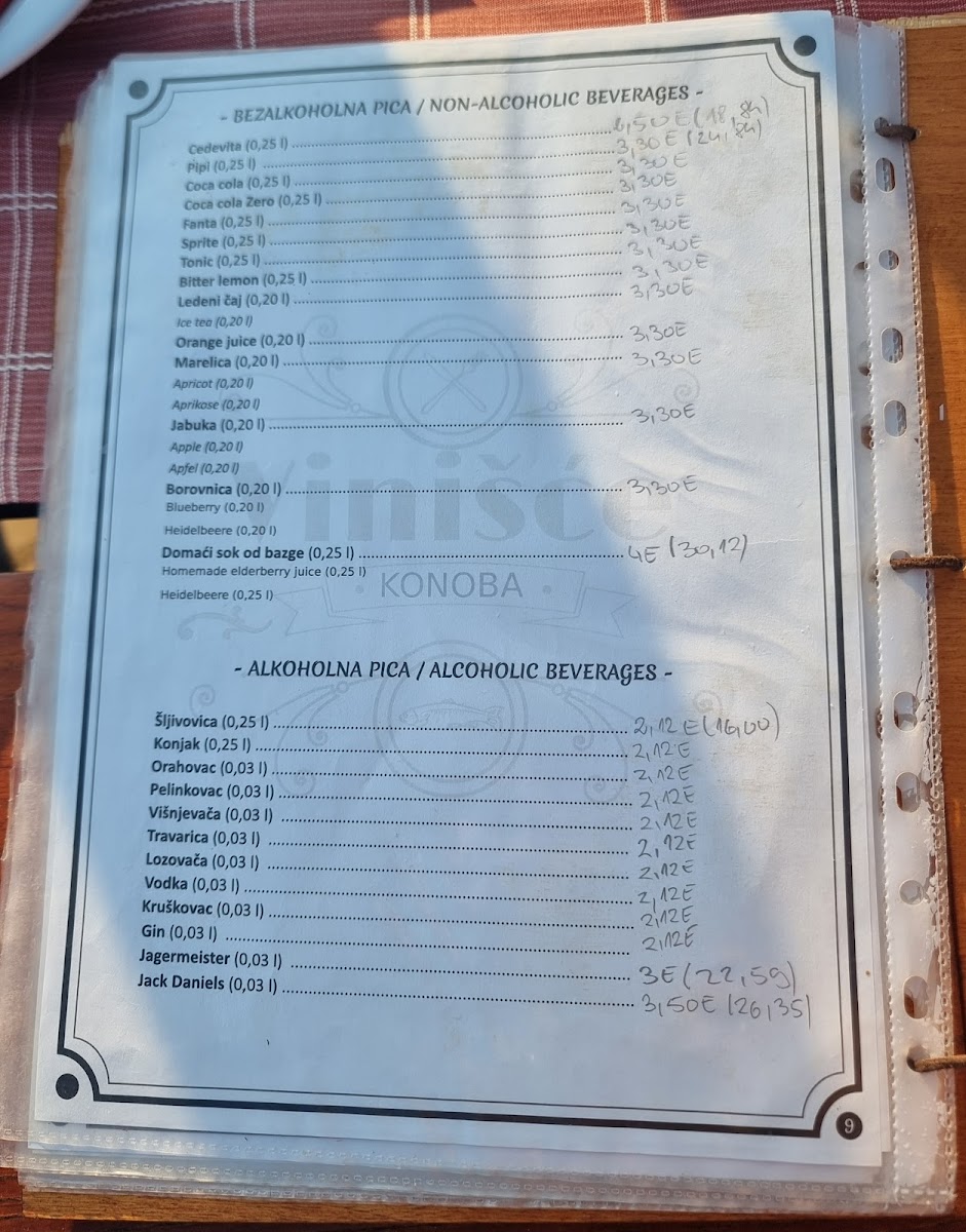 Menu Konoba Vinisce-5