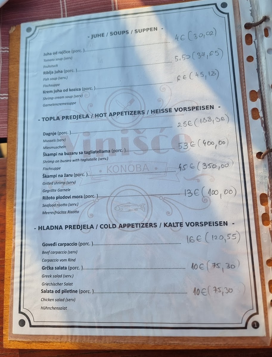 Menu Konoba Vinisce-7
