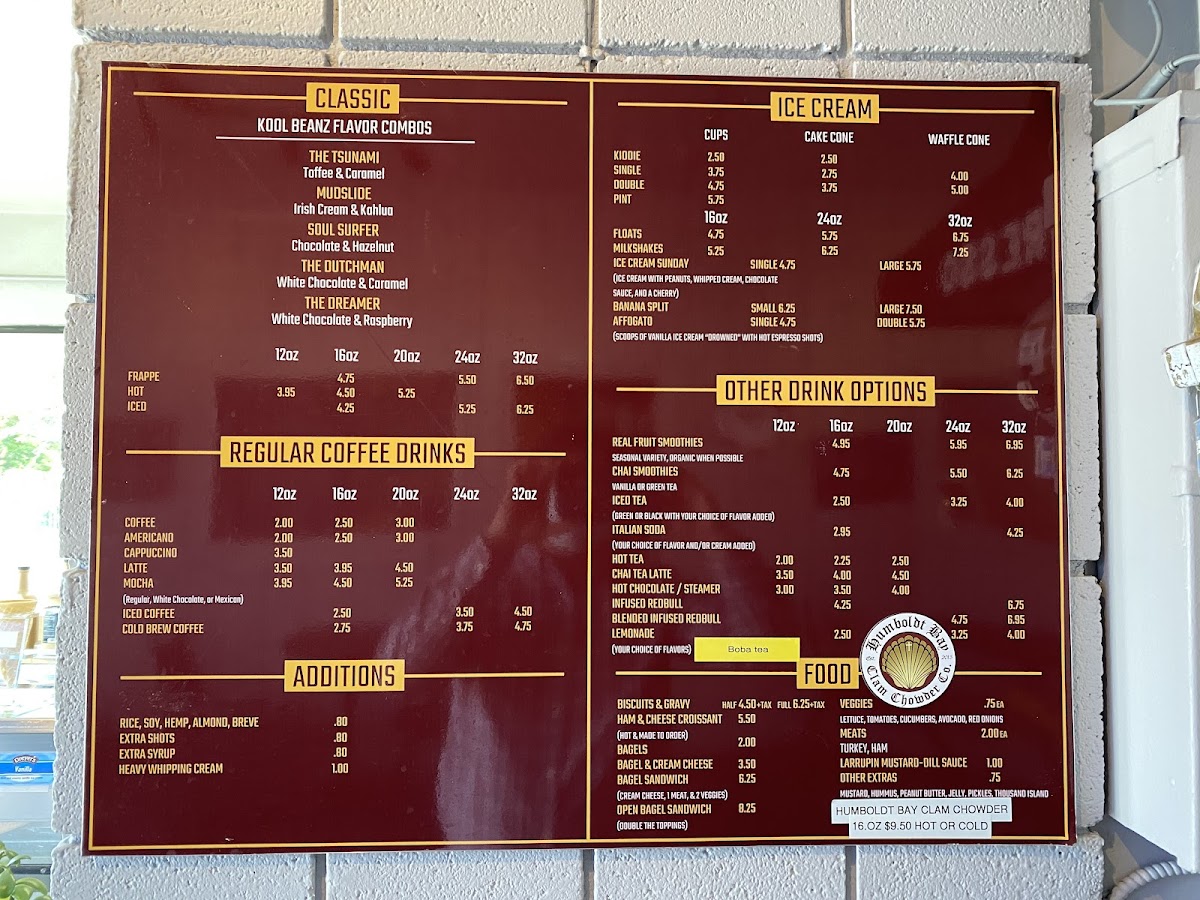 Menu Kool Beanz Coffee & Ice Cream-3