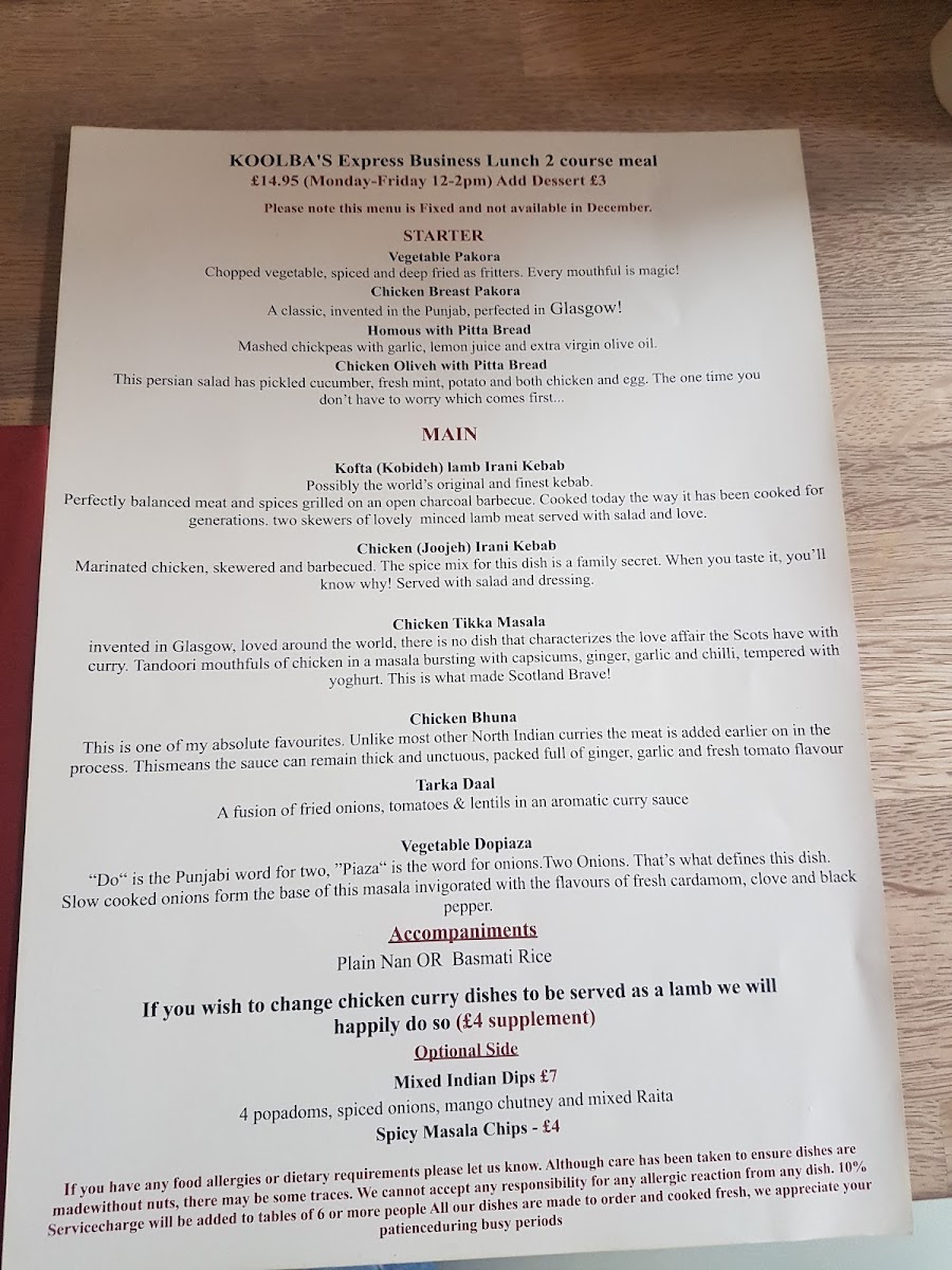 Menu Koolba-7